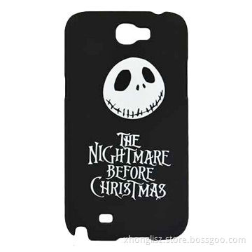 Black and white simple design PC phone cases for Samsung Note 2